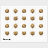 Sticker Carré Conception de décalque GOLDEN SPHERE Sharp Gold (Feuille)