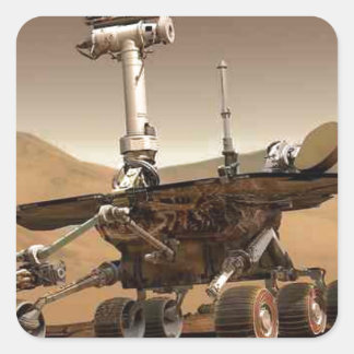 Sticker Carré Conception de l'espace de rover