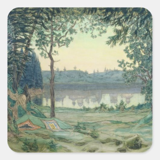 Sticker Carré Conception de scène pour Rimsky-Korsakov (Devant)