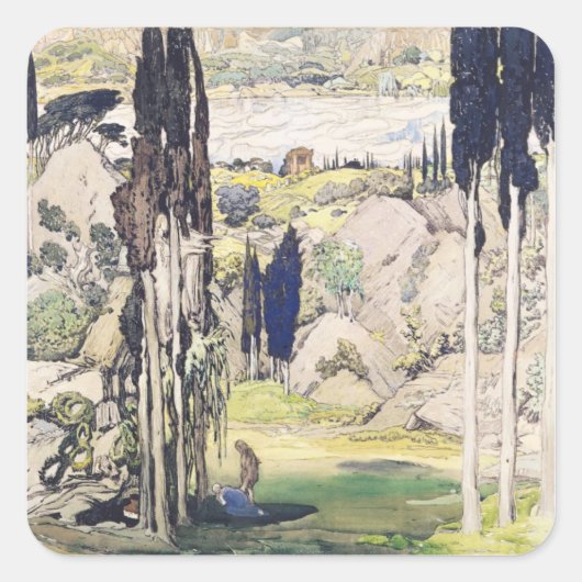 Sticker Carré Conception de scénographie pour la Loi I de (Devant)