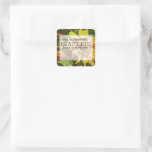 Sticker Carré Conception de versets Tournesol et Bible (Sac)