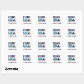 Sticker Carré Conception d'équipe de soins vétérinaires (Feuille)