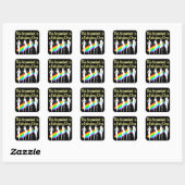STICKER CARRÉ CONCEPTION DIVA COMPTABLE DANGEREUSE (Feuille)
