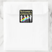 STICKER CARRÉ CONCEPTION DIVA COMPTABLE DANGEREUSE (Sac)