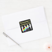 STICKER CARRÉ CONCEPTION DIVA COMPTABLE DANGEREUSE (Enveloppe)