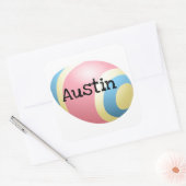 Sticker Carré Conception d'oeufs de Pâques (Enveloppe)