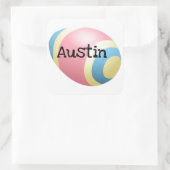 Sticker Carré Conception d'oeufs de Pâques (Sac)