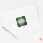 Sticker Carré Conception du texte d'information (Enveloppe)