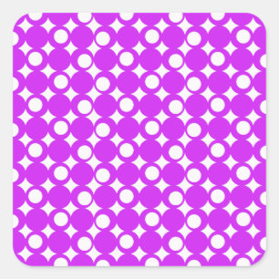 Sticker Carré Conception d'une balle violette à Emporio Moffa