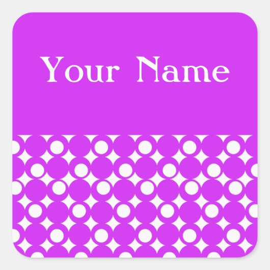 Sticker Carré Conception d'une balle violette @ Emporio Moffa av (Devant)