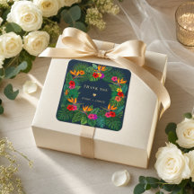 Conception Florale Tropicale | Hibiscus & Feuillag