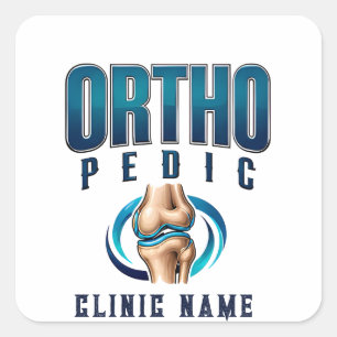 Sticker Carré Conception Médicale Spécialiste Orthopédique