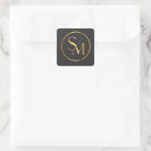 Sticker Carré Conception moderne minimale SM (Sac)