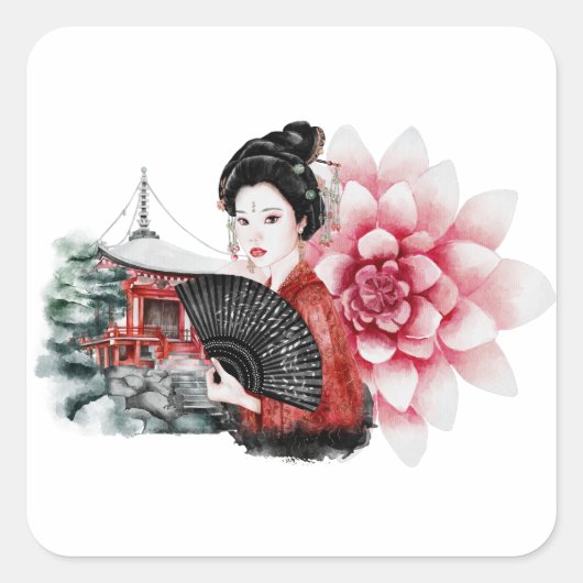 Sticker Carré Conception Okinawa Series 36 (Devant)