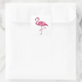 Sticker Carré Conception originale de décalque FLAMINGO rose (Sac)