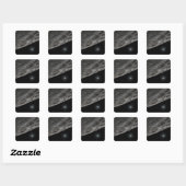 Sticker Carré Conception par l'artiste d'un objet Kuiper Belt (Feuille)