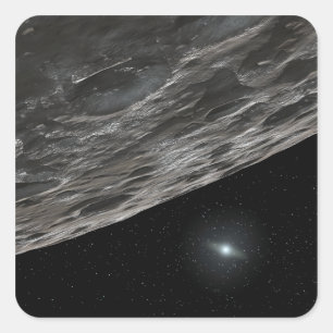 Sticker Carré Conception par l'artiste d'un objet Kuiper Belt