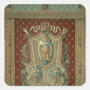 Sticker Carré Conception pour une tapisserie en étude de