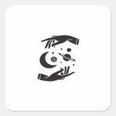 Sticker Carré Conception Whimsigoth (Devant)