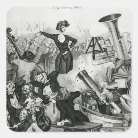 Sticker Carré Concert de Hector Berlioz (Devant)