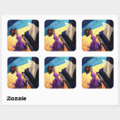 Sticker Carré Concert de piano (Feuille)