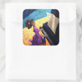 Sticker Carré Concert de piano (Sac)