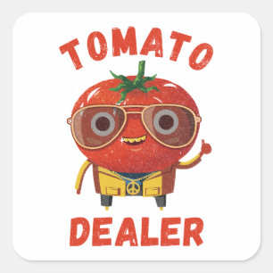 Sticker Carré Concessionnaire de tomates