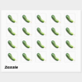 Sticker Carré Concombre (Feuille)