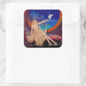 Sticker Carré Concubine de Sultana le sultan arabe 1925 (Sac)