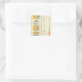 Sticker Carré Condamnations dans les pénitenciers par État (Sac)