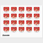 Sticker Carré Confit de tomates maison modifiable avec tomate ro (Feuille)