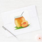 Sticker Carré Confiture abricot (Enveloppe)