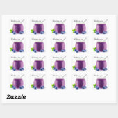 Sticker Carré Confiture aux bleuets (Feuille)