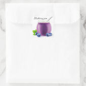 Sticker Carré Confiture aux bleuets (Sac)