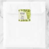 Sticker Carré Confiture de confiture de raisin (Sac)