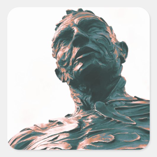 Sticker Carré Confluence de David Zahn (Devant)