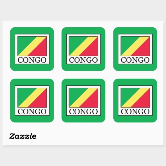 Sticker Carré Congo (Feuille)
