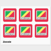 Sticker Carré Congo (Feuille)