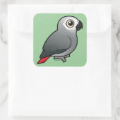 Sticker Carré Congo African Grey (Sac)