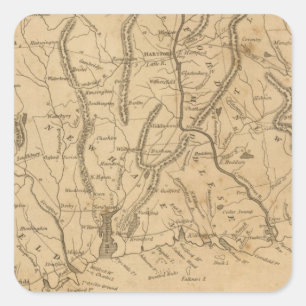 Sticker Carré Connecticut 12