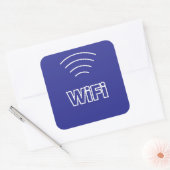 Sticker Carré Connexion WiFi (Enveloppe)
