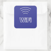 Sticker Carré Connexion WiFi (Sac)