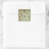 Sticker Carré Conquête du Mexique et du Pérou (Sac)