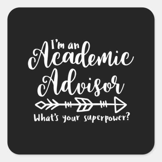 Sticker Carré Conseiller universitaire, conseiller collégial (Devant)