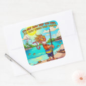 Sticker Carré Conseils pour une expérience de pêche amusante (Enveloppe)