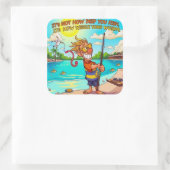 Sticker Carré Conseils pour une expérience de pêche amusante (Sac)