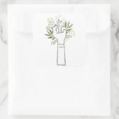 Sticker Carré Consentement éclairé (grand) (Sac)