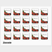 Sticker Carré CONSERVATION DE BERRY, Jam, Canne (Feuille)