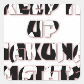 Sticker Carré Conserver / Hakuna Matata (Devant)