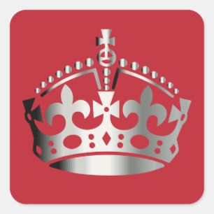 Sticker Carré Conserver la couronne de tungstène calme - Changer